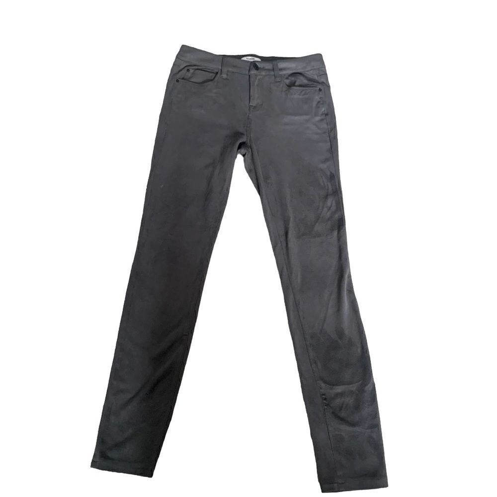 Kenzie Jeans You Look Pretty Skinny Gray Faux Suede Jeans Size 27